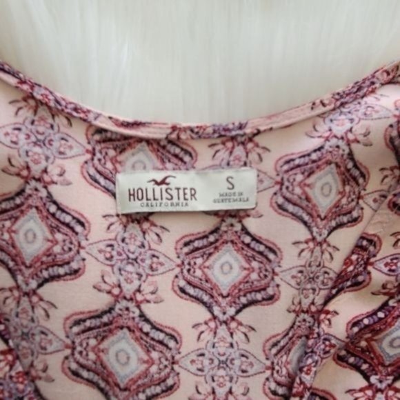 Hollister Pink wrap long sleeve Romper, size S - Picture 7 of 14